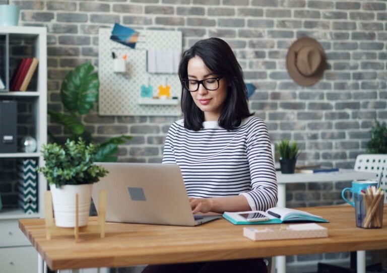 small business owner using AI